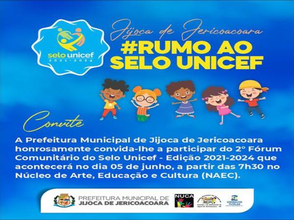 JIJOCA DE JERICOACOARA RUMO AO SELO UNICEF